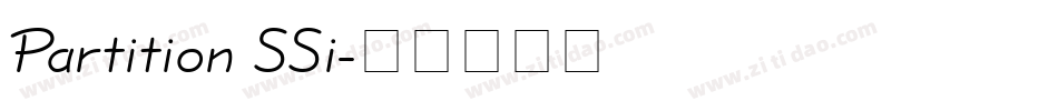 Partition SSi字体转换